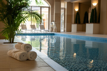 The hotel offers amenities such as a swimming pool and spa for your relaxation.