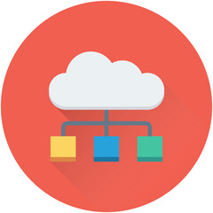 Cloud Connection Vector Icon