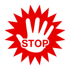 手の平のストップサイン