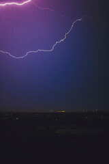 lightning in the night