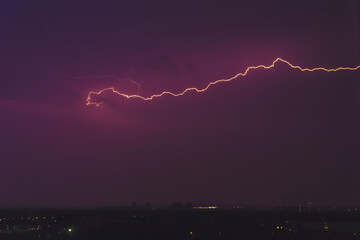 lightning in the night