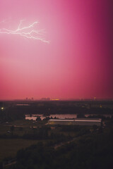 lightning in the city