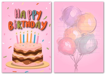 Postcard Happy Birthday 