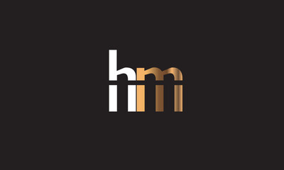 HM, MH , M , H , Abstract Letters Logo Monogram
