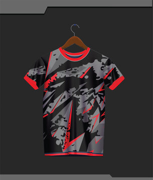 Vector free vector soccer jersey design for sublimation sport t shirt design