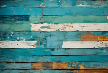 A wooden background painted in many different colors