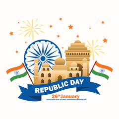 Happy Republic Day background 