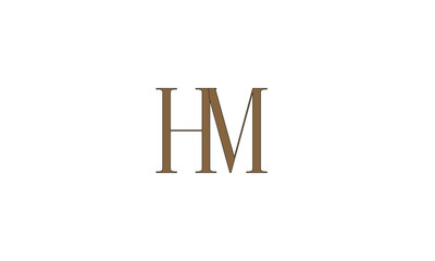 HM, MH , M , H , Abstract Letters Logo Monogram