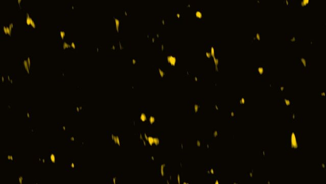 glowing little little shapes on black background video footage