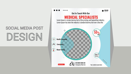 medical social media post design