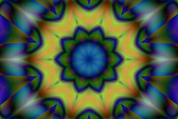 Fascinating kaleidoscope of colors that blend harmoniously, a vibrant show dynamics                      Beautiful colorful bokeh festive lights in kaleidoscope