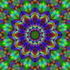 Fototapeta na wymiar 3D tunnel psychedelic mandala visual abstract background, pattern , ornament, art background, festive wallpaper. psychedelic background. Abstract decorative vintage texture.