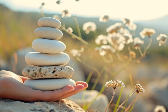 Balancing body mind soul and spirit through the practice of mental health embracing the concept of enjoying life and cultivating harmony with a positive mindse