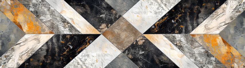 Cross Cut Marble Pattern with gray, black, white and brown