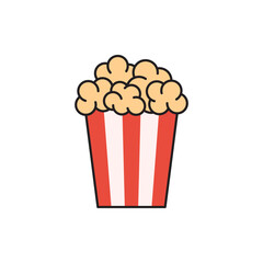Popcorn icon symbol template for graphic and web design logo vector illustration