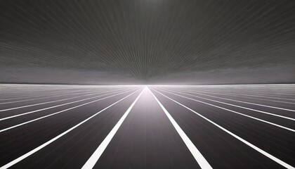 ribbon like lines extending forward with perspective light sensitive track abstract future technology concept illustration