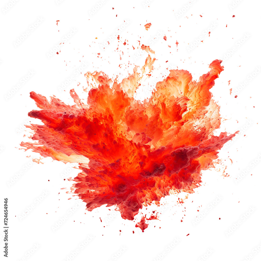 Canvas Prints fire explosion isolated on transparent background remove png, clipping path, pen tool