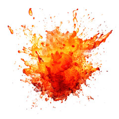 fire explosion isolated on transparent background Remove png, Clipping Path, pen tool