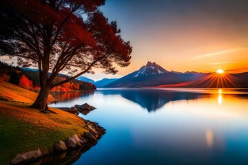 most beautiful nature landscape with sun sets beautiful wallpapaer