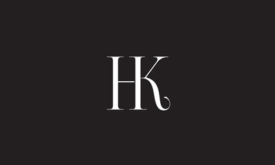 HK, KH , K , H , Abstract Letters Logo Monogram