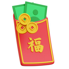 Angpao 3d Icon Illustration