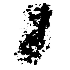 brush type, ink print