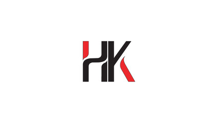 HK, KH , K , H , Abstract Letters Logo Monogram