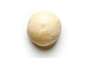 Fototapeta na wymiar Flour sprinkled on dough on table
