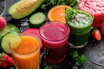 Fresh vegetable juices for fasting
