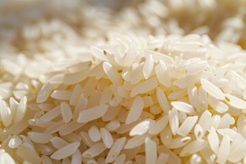 Macro shot of white rice as background