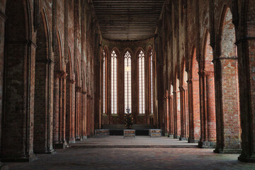 Monastery Corridor - Cloister - Church - Abbey - Germany - Brandenburg - Chorin - Religion - Kloster