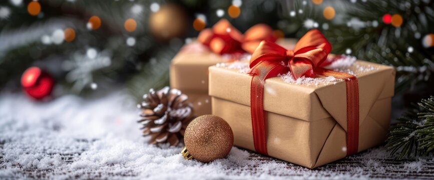 Blank Card Christmas Decorations Gifts, Banner , HD Background Images