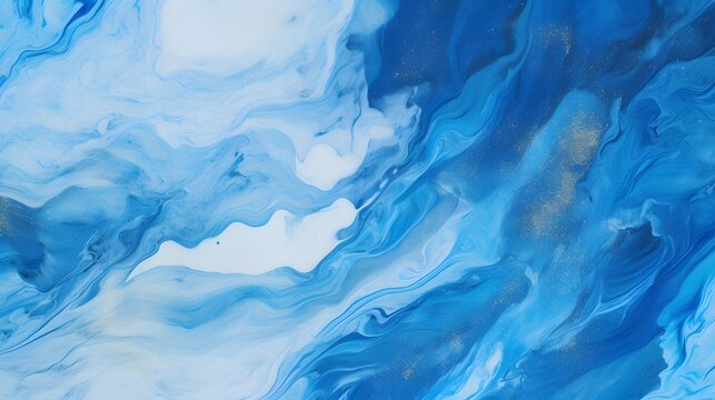 Blue background with cloud texture- AI Generative