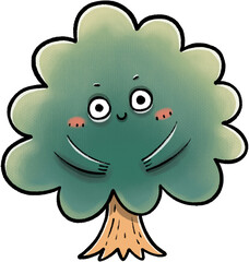cartoon tree illustration.