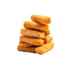 Cheese sticks on transparent background