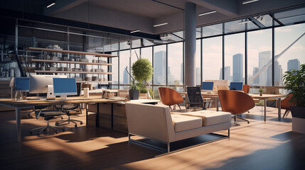 interior design of tech company office