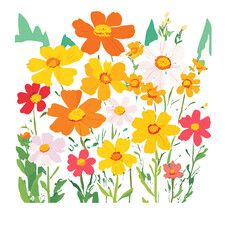 flowers and butterflies