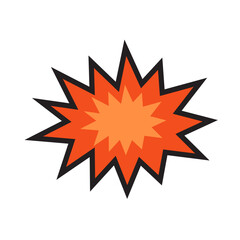 Fototapeta premium Comic Blast Explosion Vector Illustration