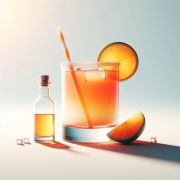 Tequila Sunrise Bliss: Sipping on Vibrant Sunrise Colors in a Glass