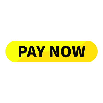 Pay Now Button Text In Yellow Rectangle Shape For Sale Promotion Business Marketing Social Media Information Announcement
