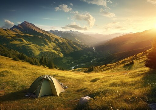 Campsite Serenity: A Breathtaking View