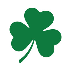 st Patrick's day, shamrock green icon, symbol of Ireland, vector illustration