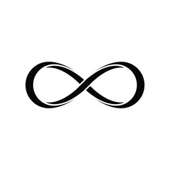 Fototapeta premium Infinity Icon Vector Simple Design
