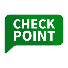 Check Point Text In Green Rectangle Shape For Sign Information Marker Announcement Business Marketing Social Media
