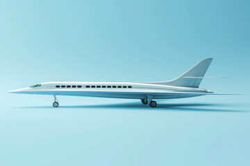 Cutting-Edge Supersonic Airliner in Flight