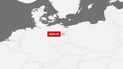 City of Berlin On World Map