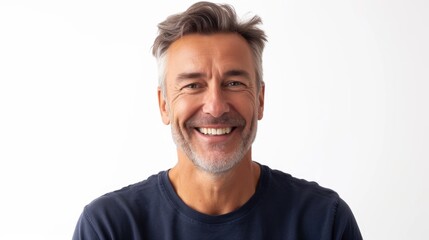 Obraz premium Happy Mature Man with a Warm Smile