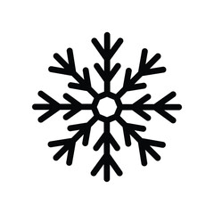 Snowflake Icon Vector Simple Design