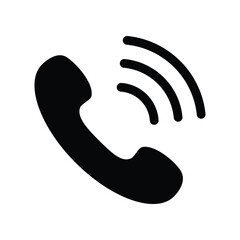 Telephone Icon Vector Simple Design