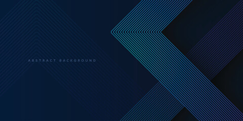 dark blue abstract background with realistic modern green and blue gradient diagonal stripes